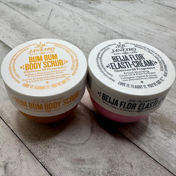 Sol de Janeiro Bum Bum Body Scrub & Beija Flor Elasti Cream - Mixed Skincare Set - Picture 5 of 5